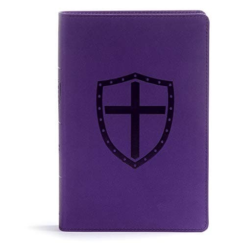 CSB Defend Your Faith Bible The Apologetics Bible for Kids, Plum LeatherTouch Imitation Leather