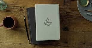 ESV Large Print Value Thinline Bible (Trutone, River Stone, Branch Design) - (Leather Bound)